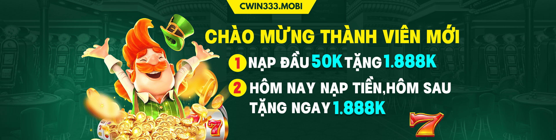 banner khuyến mãi nạp đầu cwin